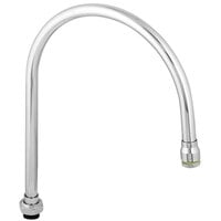 T&S 136X Swivel Gooseneck Faucet Nozzle - 14 11/16 inch High with 12 3/16 inch Spread