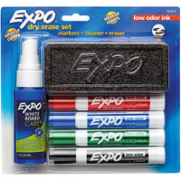Expo 80653 Assorted 4-Color Low-Odor Chisel Tip Dry Erase Marker Starter Set