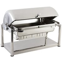Bon Chef 11041D Olympia 8 Qt. Dripless Stainless Steel Roll Top Chafer