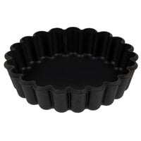 Cheese Cakes Reusable Quiche Bakeware for Pies Wuden 12 Pcs 3inch Mini Egg Tart Molds Carbon Steel Tart Pans Removable Bottom Desserts Quiche Bakeware 