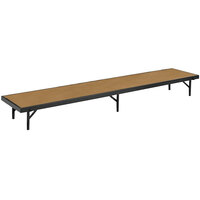 National Public Seating RS16HB Hardboard Straight Portable Riser - 18 inch x 96 inch x 16 inch