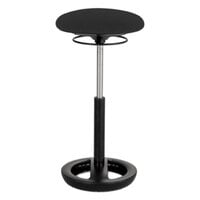 Safco 3001BL Twixt 32 inch Black Extended Height Ergonomic Stool with Fabric Seat