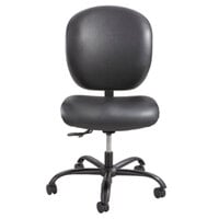 Safco 3391BV Alday Black Intensive Use Padded Vinyl Office Chair