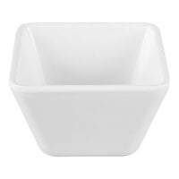 Vollrath V22200 5 oz. White Extra-Small Square Melamine Bowl