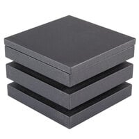 Vollrath V904600 Cubic 9" Black Wooden Stackable Support Cube Riser
