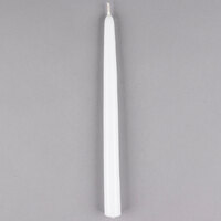 Sterno 40306 10 inch White 10 Hour Taper Candle - 144/Case