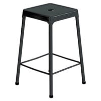 Safco 6605BL Black Counter Height Steel Stool