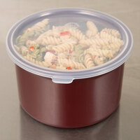 Carlisle 034301 Brown 1.5 Qt. Poly-Tuf Round Crock with Lid