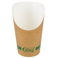 EcoChoice Medium 5.5 oz. Kraft Compostable Paper Scoop Cup - 50/Pack
