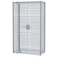 Metro SEC56S-SD Super Erecta Mobile Stainless Steel Security Unit - 27 1/4 inch x 65 inch x 62 inch