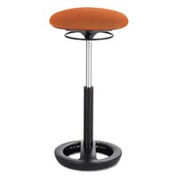 Safco 3001OR Twixt 32" Orange Extended Height Ergonomic Stool with Fabric Seat
