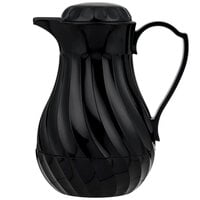 Vollrath 52172 SwirlServe 20 oz. Black Hot-N-Cold Beverage Server