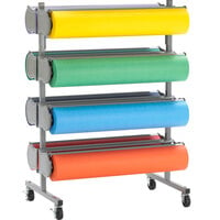 Bulman R398-D-48 48 inch Horizontal Tower 8 Roll Deluxe Paper Rack - Assembled