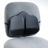 Safco 7151BL Softspot 11 inch x 13 1/2 inch x 3 inch Black Low Profile Backrest