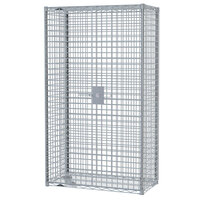 Metro SEC65S-SD Super Erecta Mobile Stainless Steel Security Unit - 33 1/2 inch x 52 3/4 inch x 62 inch
