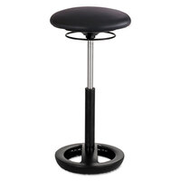 Safco 3001BV Twixt 32 inch Black Extended Height Ergonomic Stool with Vinyl Seat