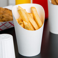 Choice Medium 5.5 oz. White Paper Scoop Cup - 50/Pack
