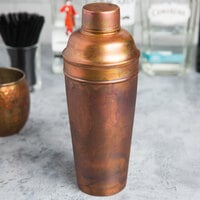 American Metalcraft ACS 24 oz. Satin Antique Copper 3-Piece Cobbler Cocktail Shaker