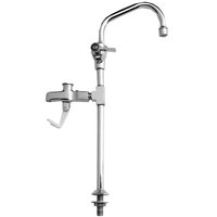 Fisher 40347 14 inch Pedestal Glass Filler with 6 inch Swing Spout - 3/8 inch NPT Male Inlet