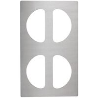 Vollrath 8241314 Miramar Stainless Steel Adapter Plate for Four Half Oval Pans
