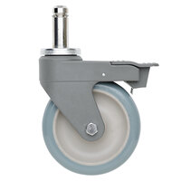 Metro 5PCBXM MetroMax 5" Polyurethane Caster with Brake, Bumper, and Antimicrobial Protection