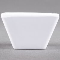 American Metalcraft MELSC15 1.1 oz. White Melamine Square Sauce Cup - 12/Pack
