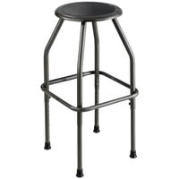 Safco 6666 Diesel Series Pewter Steel Frame Industrial Stool with Padded Seat