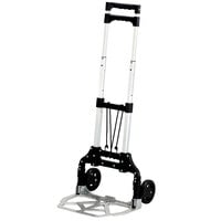 Safco 4049 Stow & Go 110 lb. Aluminum Hand Truck with 5 inch Retractable Wheels