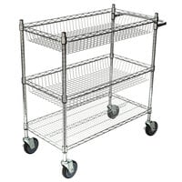 Regency 18" x 36" Shelving Cart with 2 Baskets