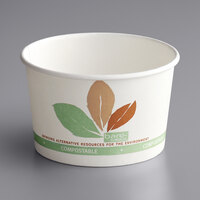 Bare by Solo Leaf Print Eco-Forward Paper Food Cup 8 oz. - 1000/Case
