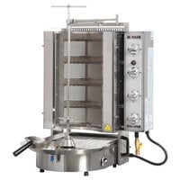 Inoksan PDG 400NM Natural Gas Doner Kebab Machine / Vertical Broiler with Mesh Shield - 132-165 lb. Capacity