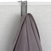 Safco 4229BL Onyx Steel Mesh Single Over Panel / Door Coat Hook