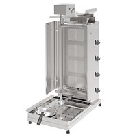 Inoksan PDG 104MN-LP Liquid Propane Doner Kebab Machine / Vertical Broiler with Mesh Shield - 132-165 lb. Capacity