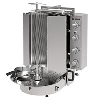 Inoksan PDG 400NR-LP Liquid Propane Doner Kebab Machine / Vertical Broiler with Robax Glass Shield - 132-165 lb. Capacity