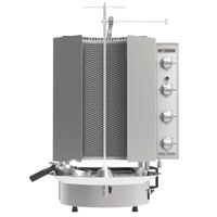 Inoksan PDG 400NR-LP Liquid Propane Doner Kebab Machine / Vertical Broiler with Robax Glass Shield - 132-165 lb. Capacity