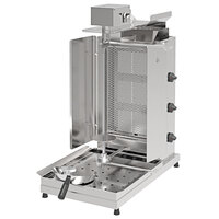 Inoksan PDG 103MN-LP Liquid Propane Doner Kebab Machine / Vertical Broiler with Mesh Shield - 99-132 lb. Capacity