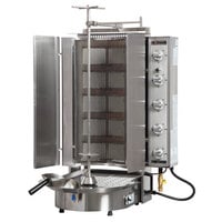Inoksan PDG 500NM Natural Gas Doner Kebab Machine / Vertical Broiler with Mesh Shield - 165-198 lb. Capacity