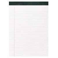 Roaring Spring 74713 8 1/2" x 11" Legal Rule White Note Pad   - 12/Pack