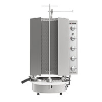 Inoksan PDG 500NR-LP Liquid Propane Doner Kebab Machine / Vertical Broiler with Robax Glass Shield - 165-198 lb. Capacity