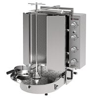 Inoksan PDG 400NR Natural Gas Doner Kebab Machine / Vertical Broiler with Robax Glass Shield - 132-165 lb. Capacity