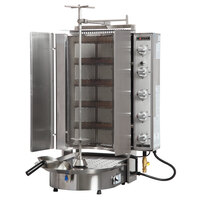 Inoksan PDG 500NM-LP Liquid Propane Doner Kebab Machine / Vertical Broiler with Mesh Shield - 165-198 lb. Capacity