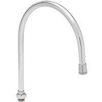 T&S 135X Swivel Gooseneck Faucet Nozzle - 12 1/16 inch High with 8 3/4 inch Spread