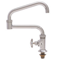 Fisher 45187 Deck Mounted Faucet with 24 inch Double-Jointed Swing Nozzle, 37 GPM Flow, and Cross Handle