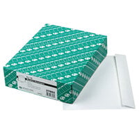 Quality Park 37693 #90 9 inch x 12 inch White Gummed Seal Open Side File Envelope - 100/Box