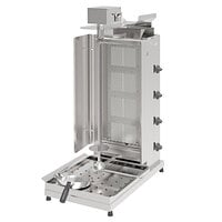 Inoksan PDG 104MN Natural Gas Doner Kebab Machine / Vertical Broiler with Mesh Shield - 132-165 lb. Capacity