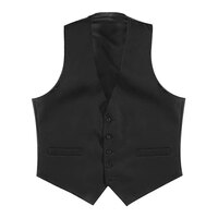 Henry Segal Men's Customizable Black Basic Server Vest - XL