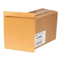Quality Park 41865 #105 11 1/2" x 14 1/2" Brown Kraft Gummed Seal File Envelope - 250/Box