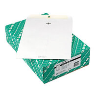 Quality Park 38397 #97 10 inch x 13 inch White Clasp / Gummed Seal File Envelope - 100/Box