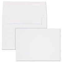 Quality Park 36417 #6 4 3/4" x 6 1/2" White Gummed Seal Greeting Card / Invitation Envelope with Redi-Strip Seal - 100/Box