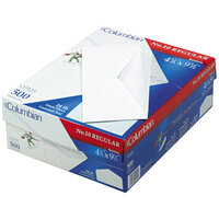 Columbian CO125 #10 4 1/8 inch x 9 1/2 inch White Gummed Seal Business Envelope - 500/Box